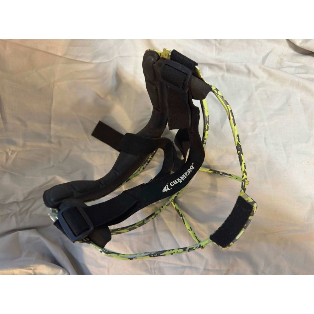 Champro Rampage Softball Fielder Face Mask Lime Green Black Digital Camo - Picture 4 of 5